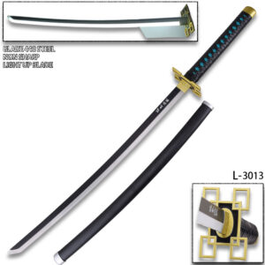 Anime Sword  Larmuroki  Demon Slayer LED Light up Blade Non Sharp