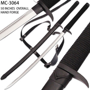 Hand Forge  Death Talon Katana - Ryu Ninja Full Tang Sword w/ Back Strap