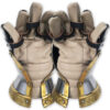 Churberg Hourglass Armor Gauntlets Brass Plated Functional 18 Gauge Carbon Steel