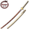 MOSHIRO Gold Edition 65Mn Spring Steel Hand Forge Katana Sword  Gold Scabbard