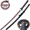 MOSHIRO Red Damascus Katana Red Oxidized 1060 High Carbon Steel Sword