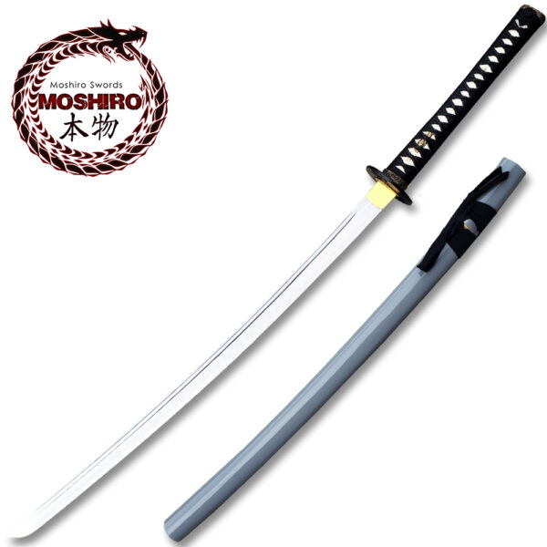 MOSHIRO 1095 High Carbon Steel Grey Glossy Scabbard