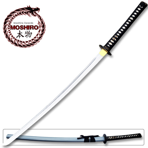 MOSHIRO 1095 High Carbon Steel Grey Glossy Scabbard