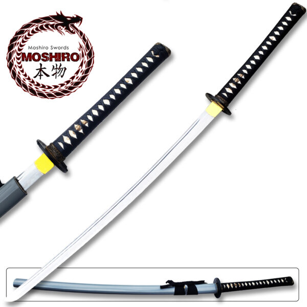 MOSHIRO 1095 High Carbon Steel Grey Glossy Scabbard