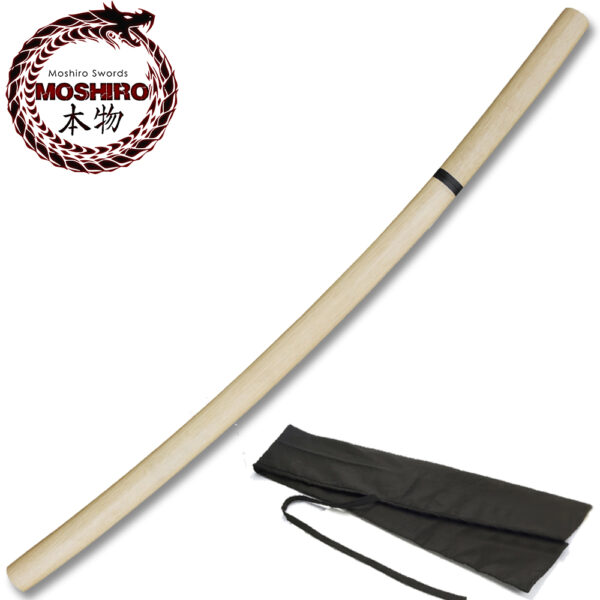 MOSHIRO Natural Wood Functional Katana Bushido Sword Full Tang Battle Ready