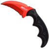MTech USA RED FIXED BLADE KNIFE 5"OVERALL