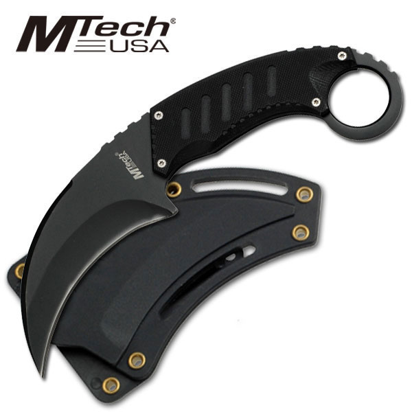 MTech USA Robust Tactical 7in Karambit & G10 Grip w Sheath for IWB, Boot, Molle, CCW