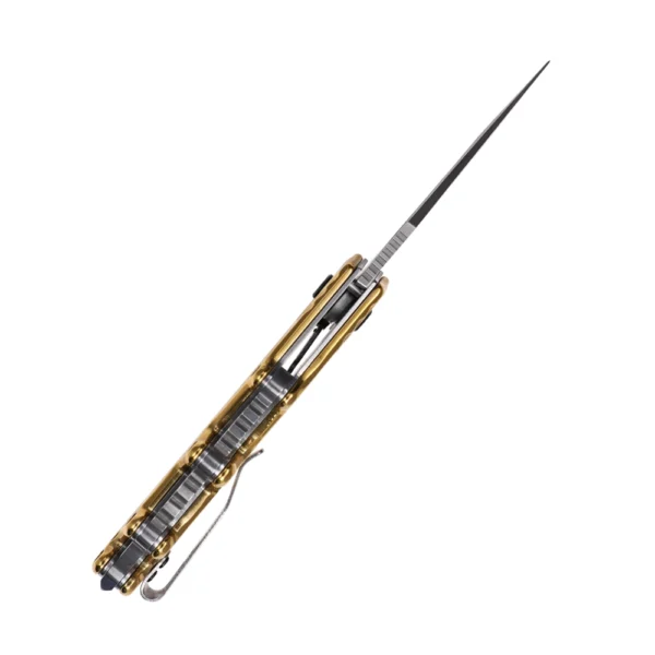 Mtech Spring Assisted  Titanium Finish Handle