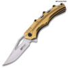 Mtech Spring Assisted  Titanium Finish Handle