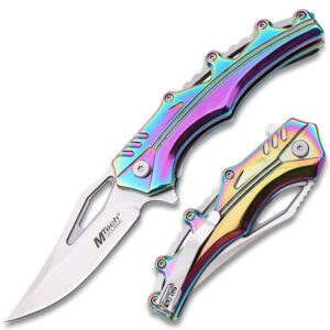 Tactical Fixed Blade Knife D2 Steel Micarta Wood Lion Handle