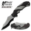 Mtech Xtreme Ballistic Black Grey Assisted Tactical Flipper Pocket Knife MX-A801GY