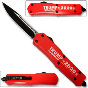 Make America Great - Trump 2020 Straight Edge OTF Knife Out The Front Limited Edition