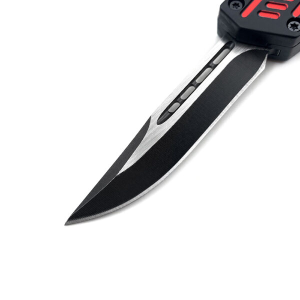 Red Hills OTF Drop Point Blade W/Glass Breaker Single Edge 7 Inches overall
