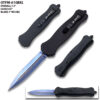 9 "Spear Point Blue Etched OTF Knife Tactical Edge Black Handle