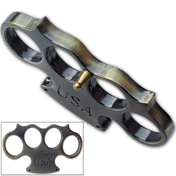 USA Heavy Duty Champaign Belt Buckle & Knuckle