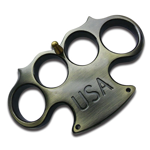 USA Heavy Duty Champaign Belt Buckle & Knuckle