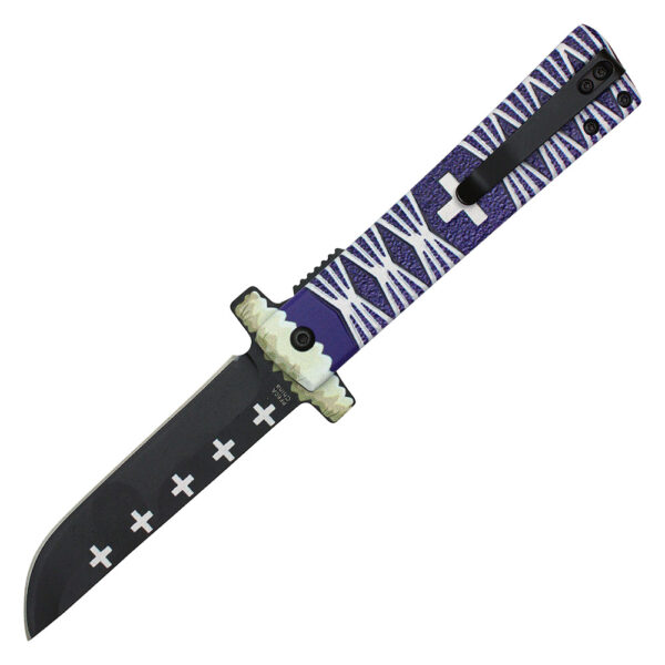 One Piece Anime Whitebeard Spring Assissted Pocket Knife