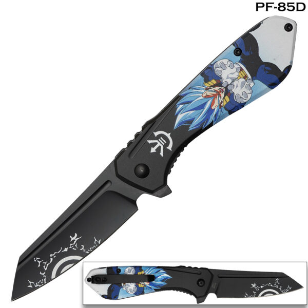 Orange Son Goku Spring Assist Pocket Knife