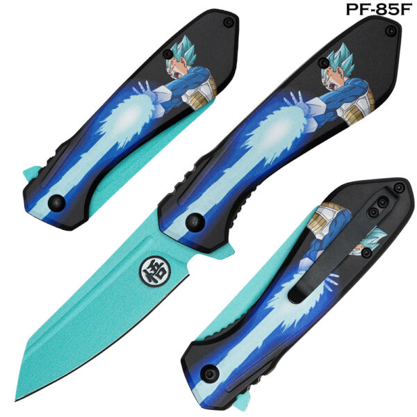 Super Saiyan Vegeta Spring Assist Pocket Knife