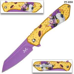 Orange Goku Spring Assist Pocket Knife