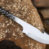 Handcrafted Iron Railroad Twisted Handle Tracker Knife