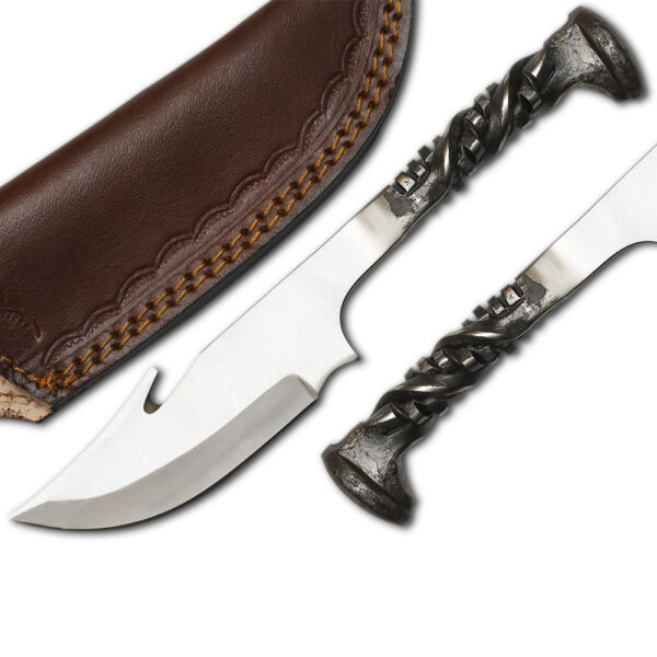 Handcrafted Iron Railroad Twisted Handle Tracker Knife
