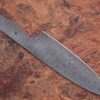 WHITE DEER Damascus Full Tang Ladder Pattern Blank Chef Knife - Ltd.Edition 5