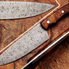 White Deer Damascus Cocco Bolo Wood Handle Chef Knife Kitchen Cutlery