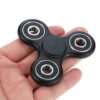 Tri-Spinner Fidget Toy Ceramic EDC Hand Finger Spinner Desk Focus BLACK