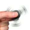 Tri-Spinner Fidget Toy Ceramic EDC Hand Finger Spinner Desk Focus BLACK