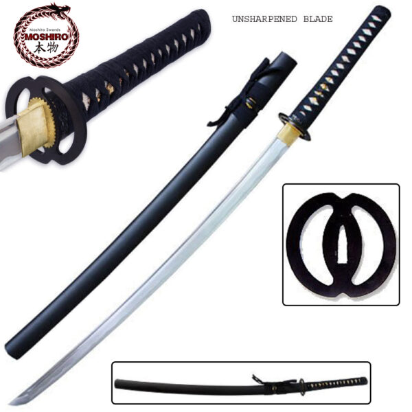 MOSHIRO High Carbon Steel Unsharpened Iaito Katana