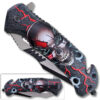 3D Printed Spring Assisted Skull Pocket Knife