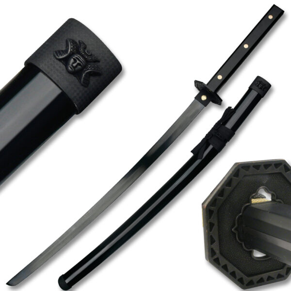 Black Bushido Samurai Sword of War - Full Tang Battle Ready