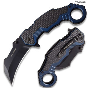 TAC Force Tactical Extreme Karambit Assisted Knife Rainbow Blade   Handle