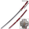54" One Piece Anime Surgeon of Death Doctor Trafalgar Law Red Wood Sword  w/Plastic Scabbard