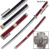 54" One Piece Anime Surgeon of Death Doctor Trafalgar Law Red Wood Sword  w/Plastic Scabbard