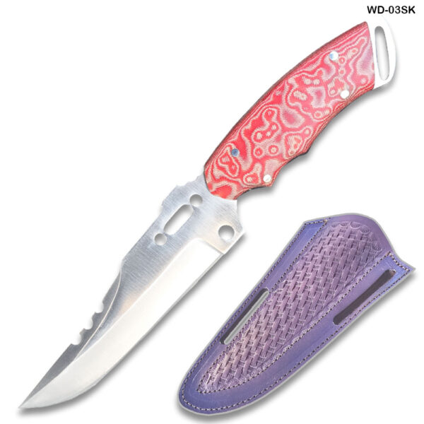 Hand-Forged Twisted Handle Railroad Fixed Blade Knife