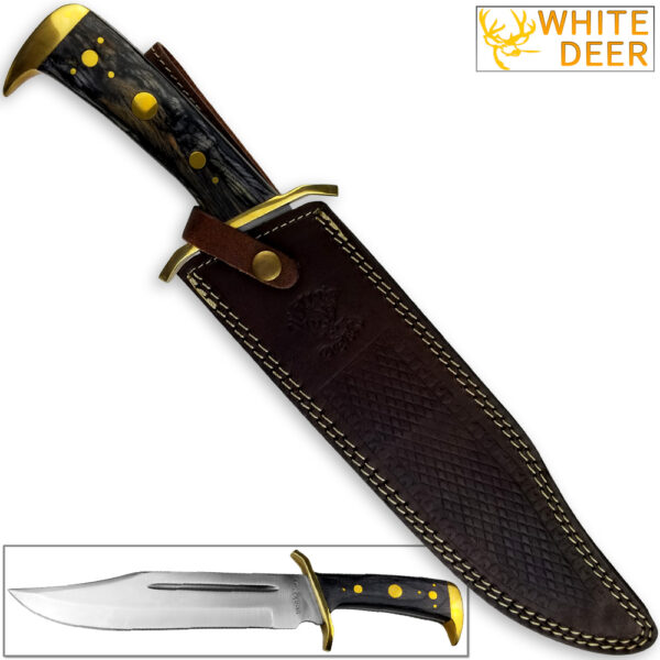 WHITE DEER MAGNUM XXL Large Bowie Knife High Carbon Stainless Steel Extreme Duty