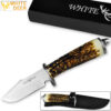 Case of 6pcs WHITE DEER Apprentice 2 9.75in Knife 440 Stainless Steel Sim-Stag Handle