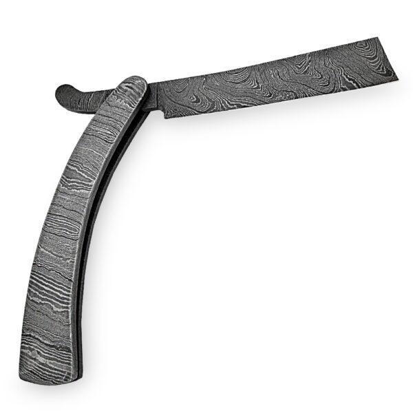 Handmade Sweeney Todd Barber Straight Razor by WHITE DEER All Damascus Steel Knife