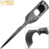 WHITE DEER Blank Axe Head Bit Damascus Steel Viking Hatchet Wildling Tomahawk