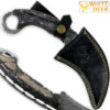 WHITE DEER Champion Karambit Knife Magnum Damascus Forged Steel