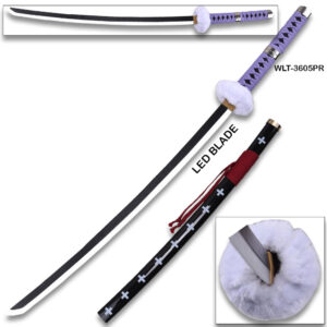 One Piece Anime Surgeon of Death Doctor Trafalgar Law Red Wood Sword LED Light-Up Wood Blade!