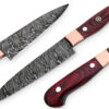 White Deer Pakkawood Paring Knife Pro Chef Cutlery Damascus Steel 1095 HC