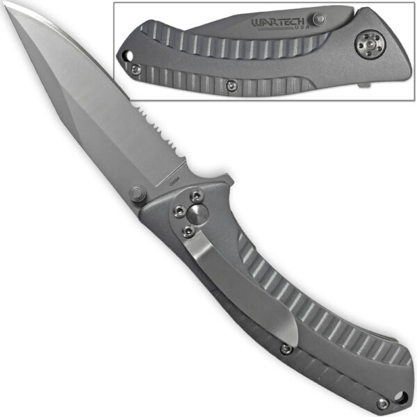 WARTECH USA Unified Defender Folding Knife Extreme VersaPocket 440 Stainless Steel