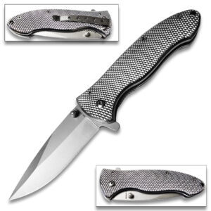 TAC FORCE SPRING SS Black Blade Spring Assist Digital Cameo Knife
